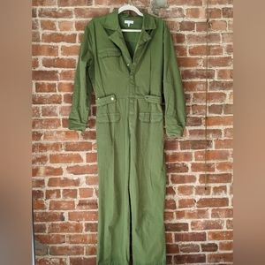 GOOD AMERICAN M Painter Jumpsuit Green - 2